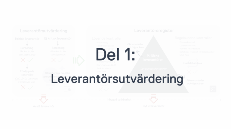 Leverantörsutvärdering