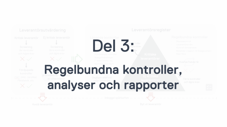Regelbundna kontroller